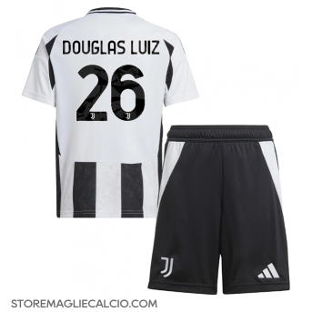 Juventus Douglas Luiz #26 Maglia Gara Casa Repliche 2024-25 Bambino